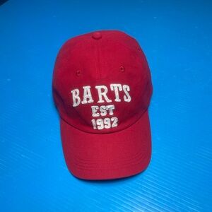 Barts Red Baseball Cap with White Embroidery